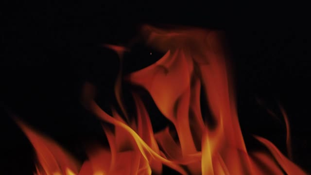 Burning Campfire Flames