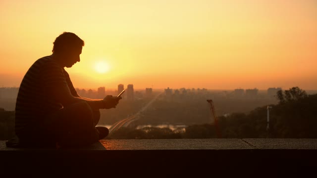 City Sunset Silhouette