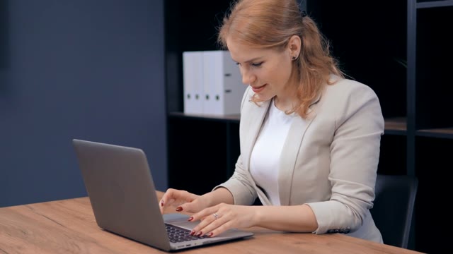 Working on Laptop