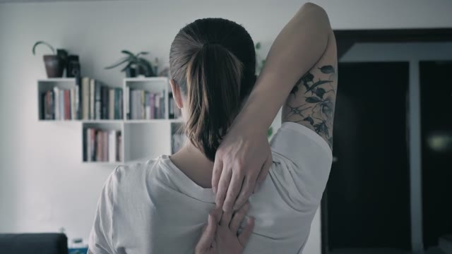 Couple Embracing at Home