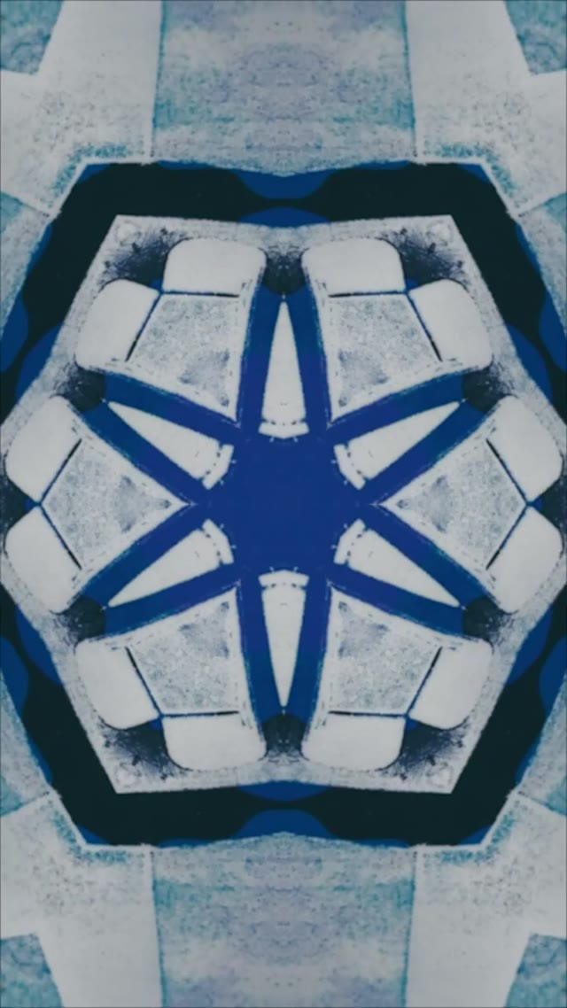 White Blue Kaleidoscope